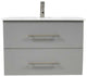 Napa 30" Modern Floating Bathroom Vanity With Round Handles Cabinet Only, Gray