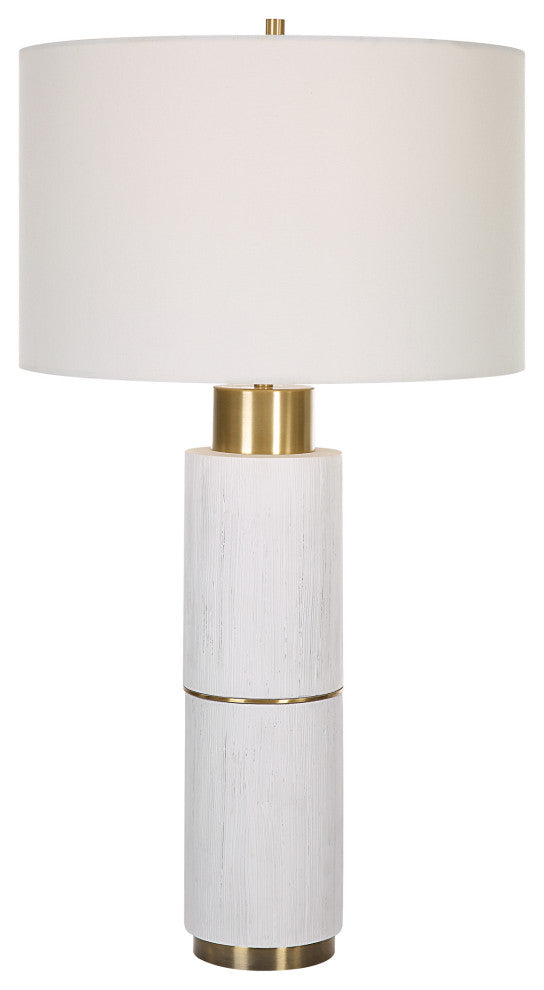 Uttermost 30190 Ruse Whitewashed Table Lamp