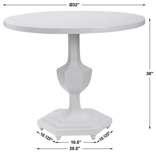 Uttermost Kabarda White Foyer Table