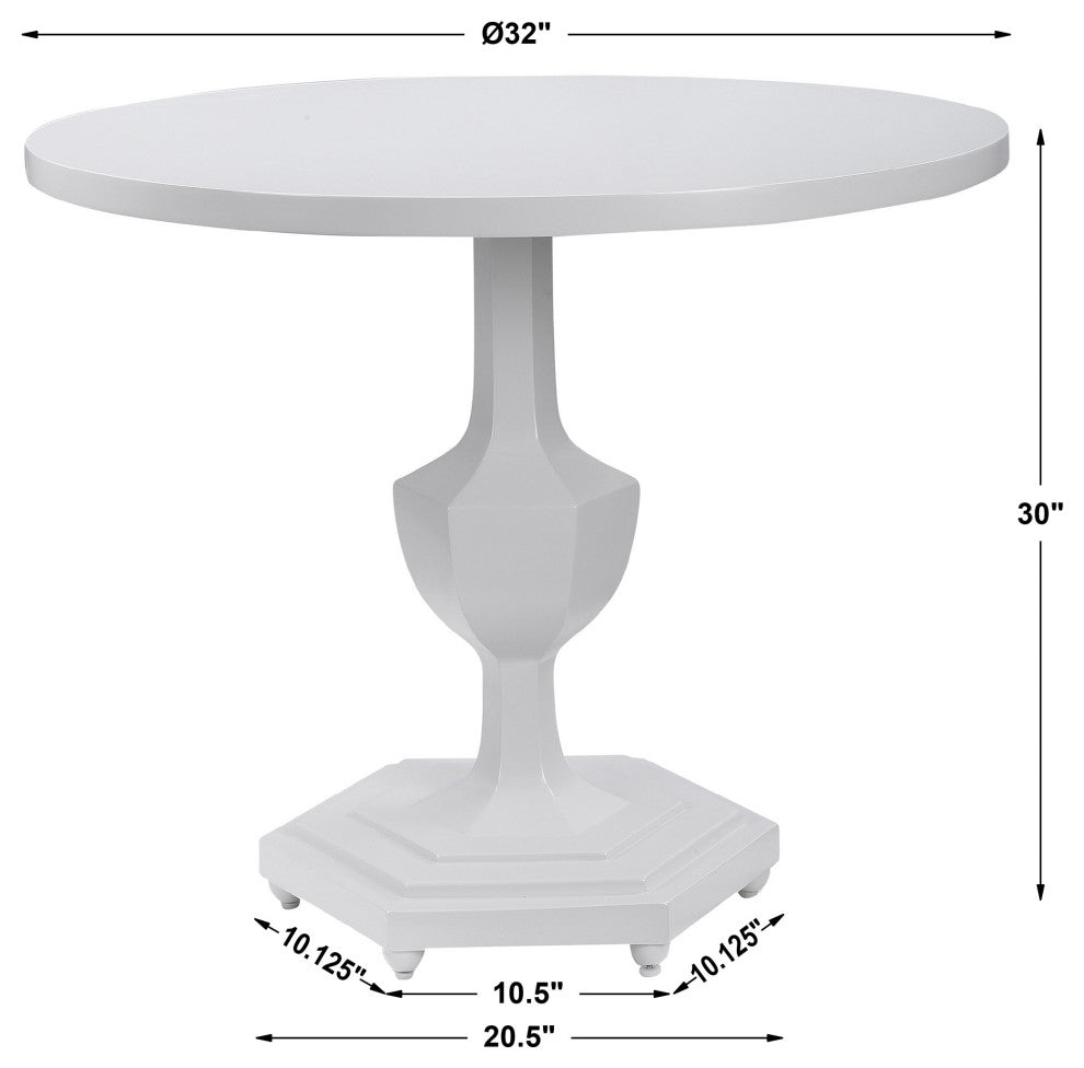 Uttermost Kabarda White Foyer Table