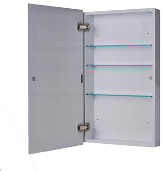 Euroline Medicine Cabinet, 16"x26", Polished Edge, Surface Mounted