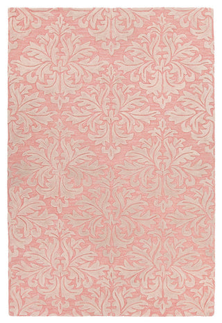 Yelena Hand Tufted Wool Rectangle Area Rug, 5' x 7'1/2", Pink/Ivory
