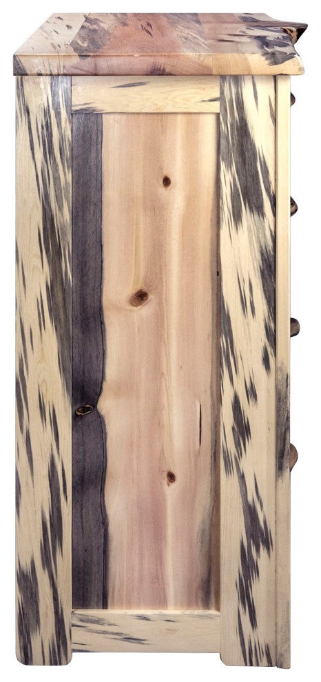 Big Sky Collection Live Edge 4 Drawer Chest of Drawers, Natural
