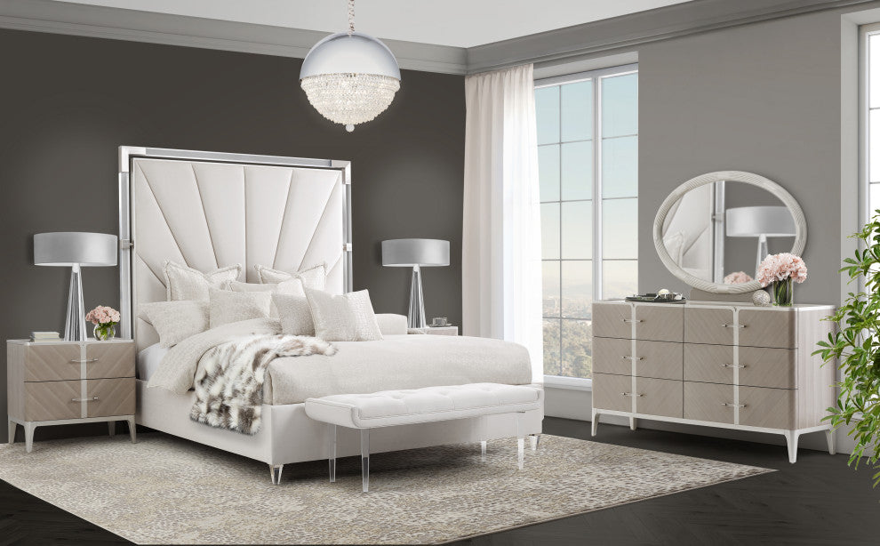 Lanterna Nightstand - Silver Mist