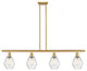 Innovations 516-4I-SG-G654-6-LED 4-Light Island Light, Satin Gold