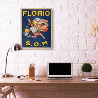 Florio Vintage Poster Drink Design, 30"x40"