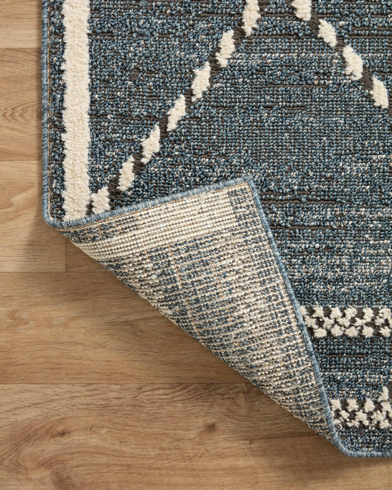 Loloi II Fabian Denim/Charcoal 5'3"x7'6" Area Rug