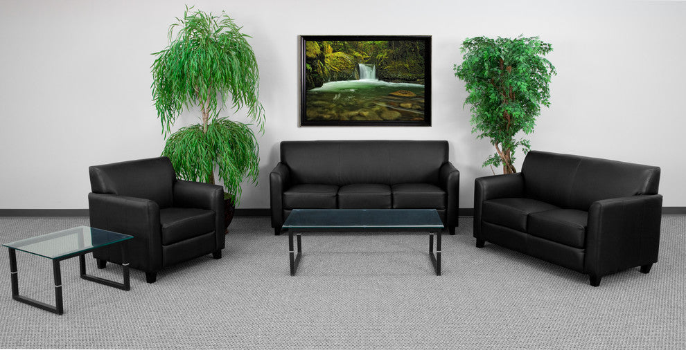 HERCULES Diplomat Series Black LeatherSoft Chair