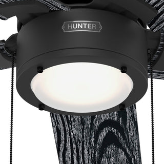 Erling Ceiling Fan, LED Light Kit and Pull Chain, Matte Black, 52"
