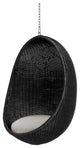 Nanna Ditzel Hanging Egg Chair Black Sunbrella Sailcloth Seagull Chain