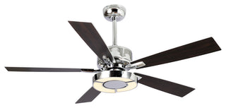 52 in. Modern LED Ceiling Fan with Reversible DC Motor and Blades