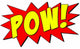 Comic Book POW Wall Decal Sound Effect Superhero Pow Vinyl Wall Decor, 30x20