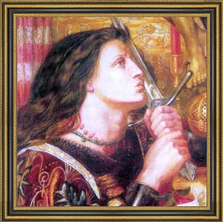 Howard Pyle Joan of Arc 16"x16" Framed Premium Canvas Print, 16"x16"