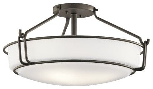 Semi Flush 4-Light, Olde Bronze
