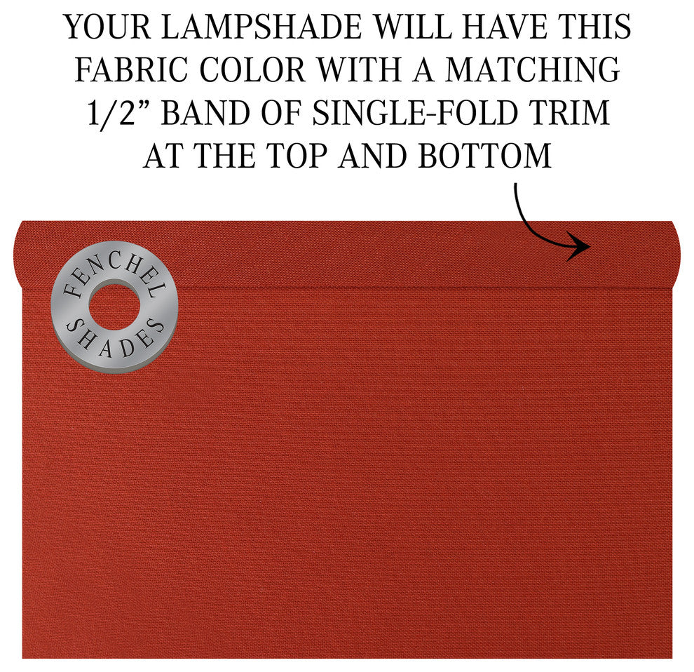Fenchel Shades 9"x13"x10" Spider Attachment Empire Lamp Shade, Linen Papri