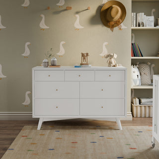 Palma 7-Drawer Assembled Double Dresser, Warm White