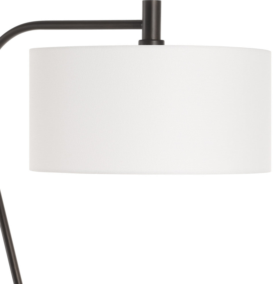 Uttermost Irwin Curved Brass Floor Lamp