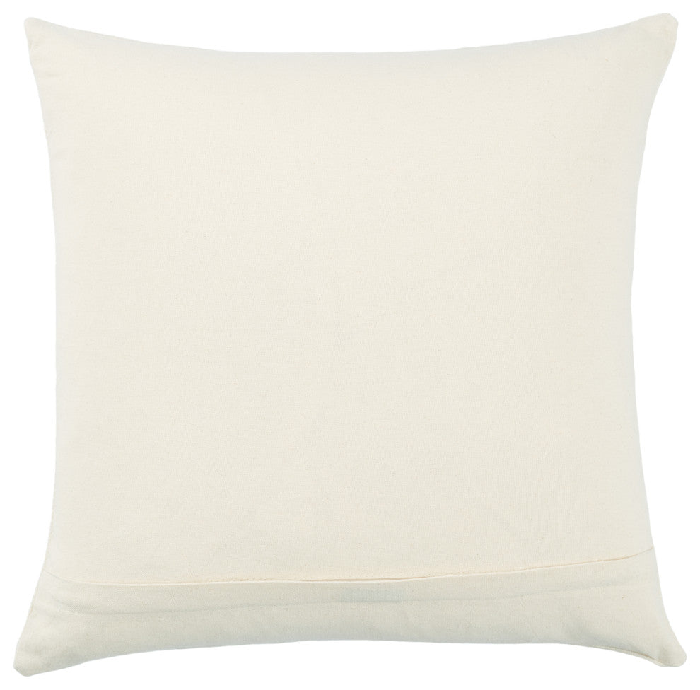 Jaipur Living Sanis Tribal Light Gray/Cream Poly Fill Pillow 18" Square