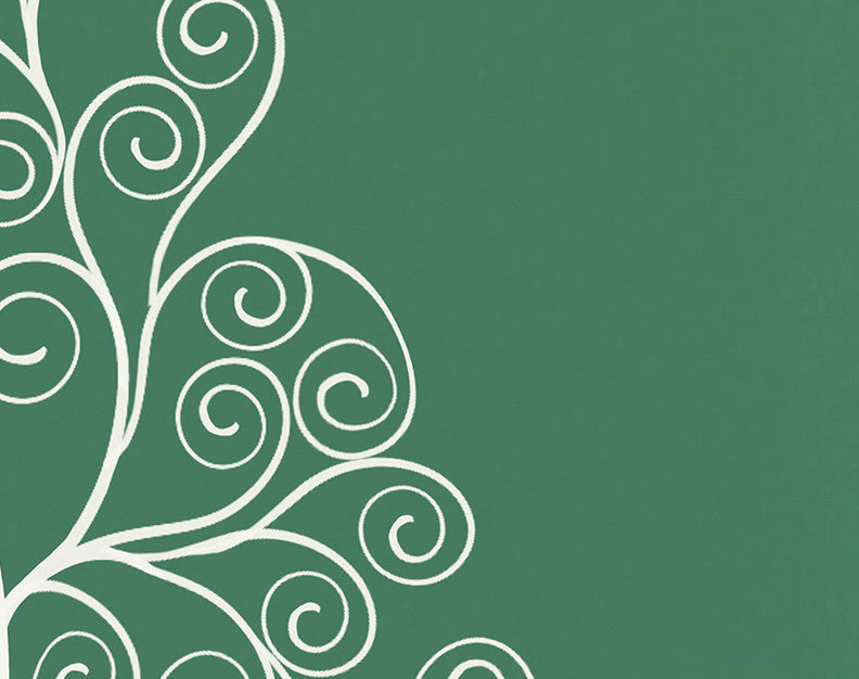 Filigree Tree, Geometric Print Kitchen Towel, Green, 18 x 30"