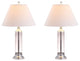 Astor 29" Glass LED Table Lamp, Set of 2, Smoked Gray