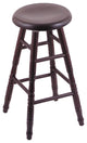 Holland Bar Stool, Oak Saddle Dish Bar Stool, Turned Legs