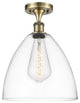 Innovations 516-1C-AB-GBD-122-LED 1 Light Semi-Flush Mount, Antique Brass