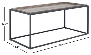 Safavieh Andey Coffee Table, Brown/Black