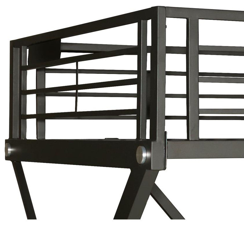 Z-Bedroom Full Size Study Loft Bunk Bed