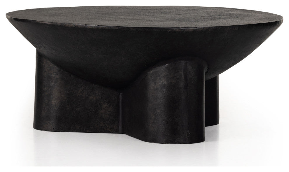 Sante 36" Coffee Table-Raw Black