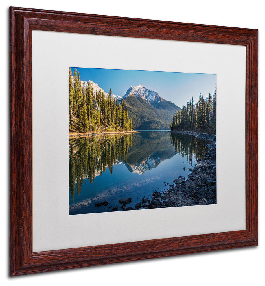 'Jasper Morning' Matted Framed Canvas Art by Pierre Leclerc