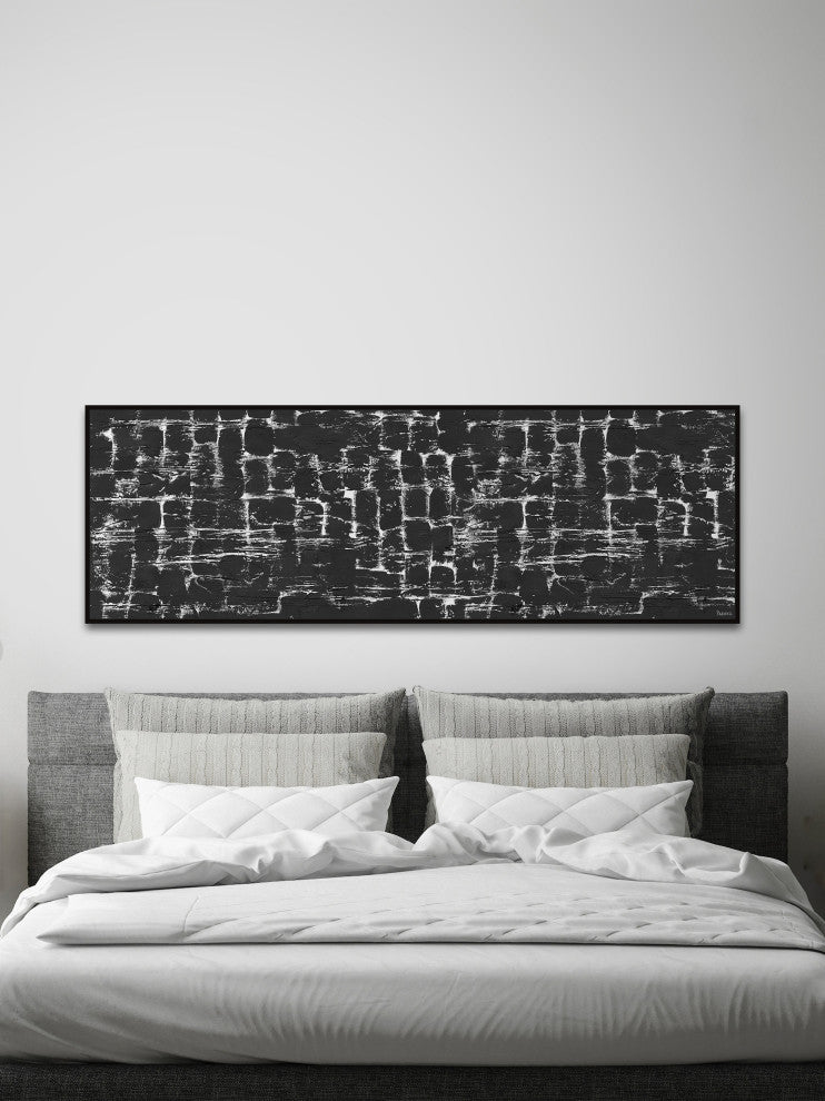 "Beyond Belief" Floater Framed Painting Print on Canvas, 45x15