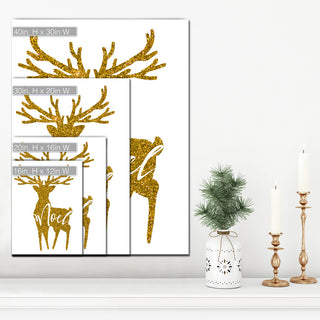 Ready2HangArt 'Glam Noel' Wrapped Canvas Christmas Textual Wall Art