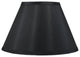 Coolie Faux Silk Hardback Lamp Shade, 7x14x9", Black