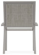 Kendall Sling Stackable Outdoor Dining Chair, Smoke/Warm Gray