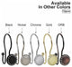 Utopia Alley Shower Hooks - Double Shower Curtain Rings for Bathroom, Set of 12, Brushed Nickel