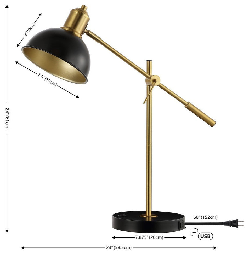 Safavieh Amur 24" Table Lamp With USB