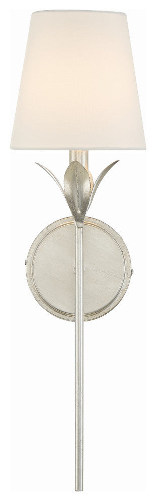 Broche 1-Light Antique Silver Wall Mount