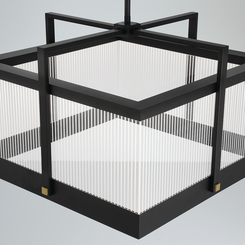 Tye 1-Light Chandelier, Black