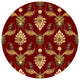 Cambridge 7364 Red Palazzo, 7'7" Round
