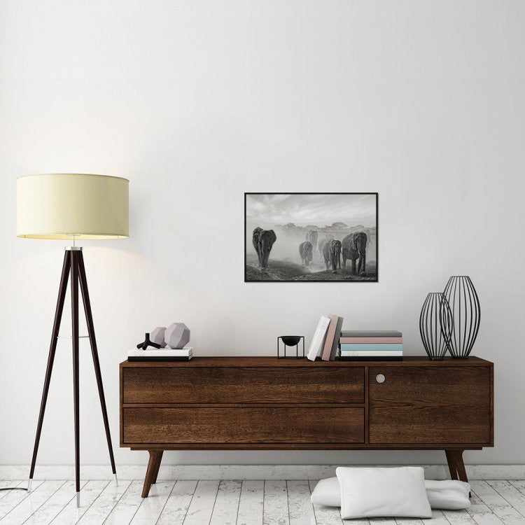 "Sequence Of Emotion" Framed Canvas Giclee by Mathilde Guillemot, 31x21"