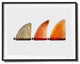 "Jeff Ho Single Fins", Surf Art Photograph, Black Frame, 40''x52''