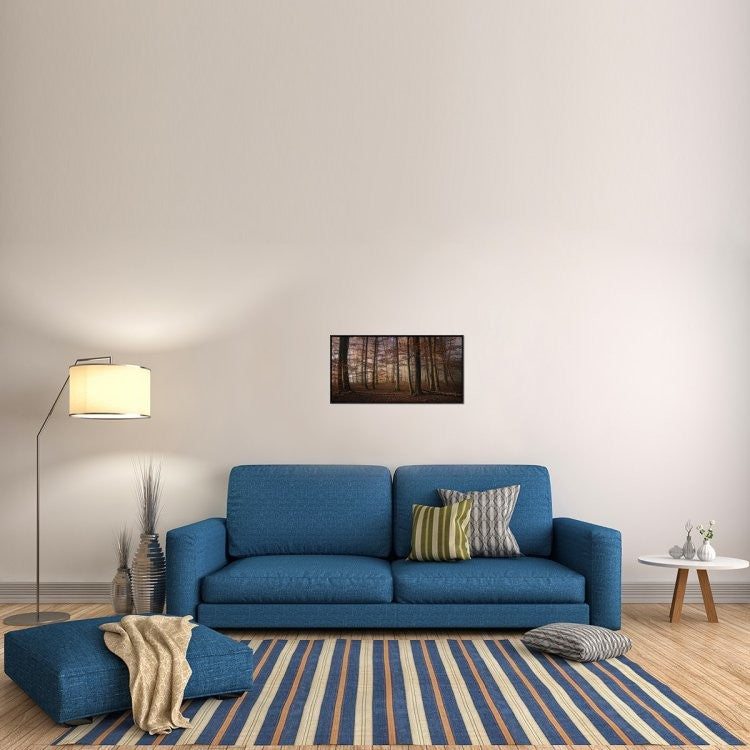 "Autumn" Framed Canvas Giclee by Norbert Maier, 31x16"