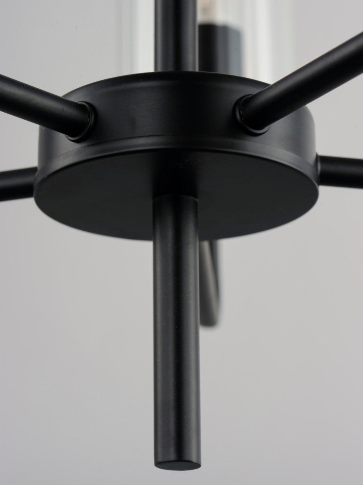 Maxim 11475CR Crosby 5 Light 24"W Pillar Candle Chandelier - Satin Brass