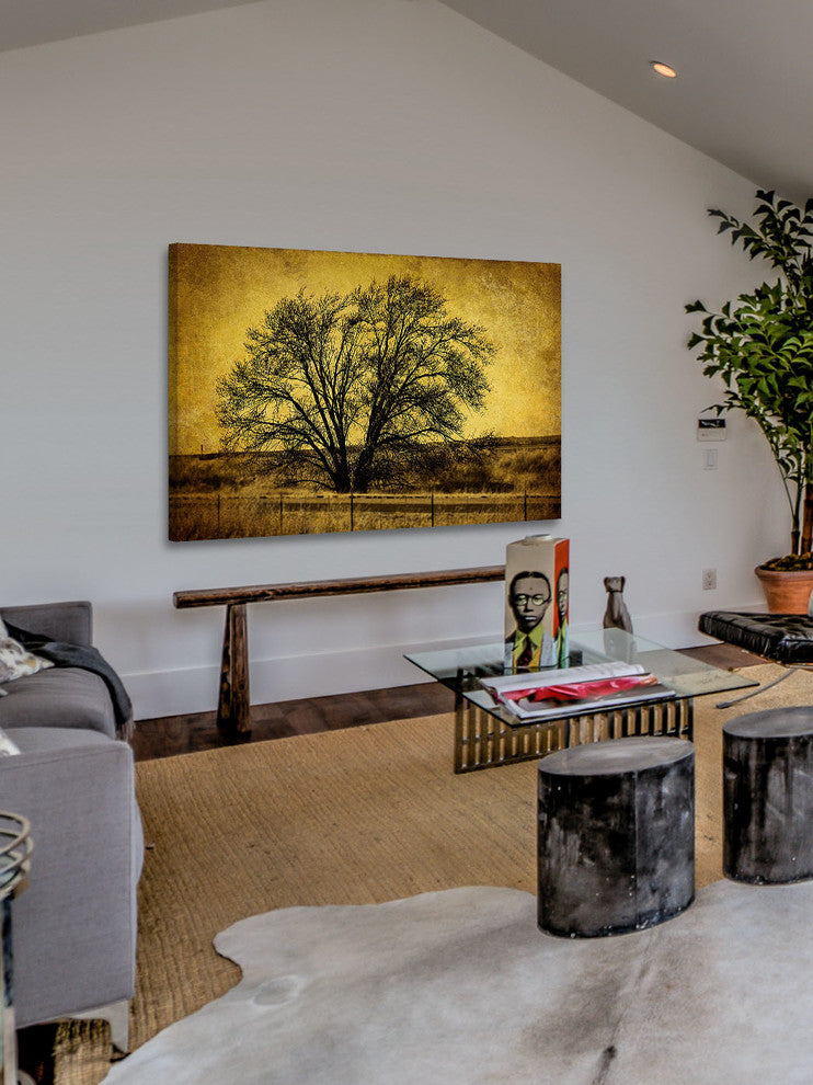 "Roadside Tree" Painting Print on Canvas by Malek