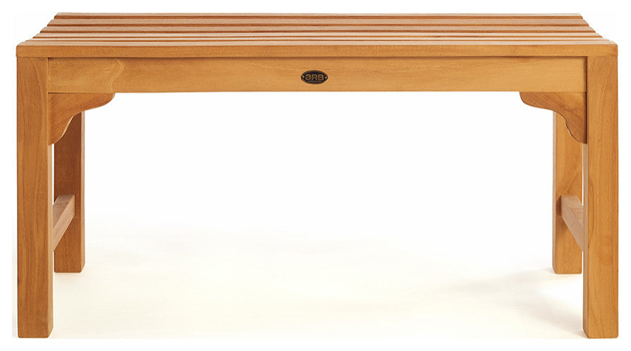 Teak Shower Bench Curved 36" (90 cm)