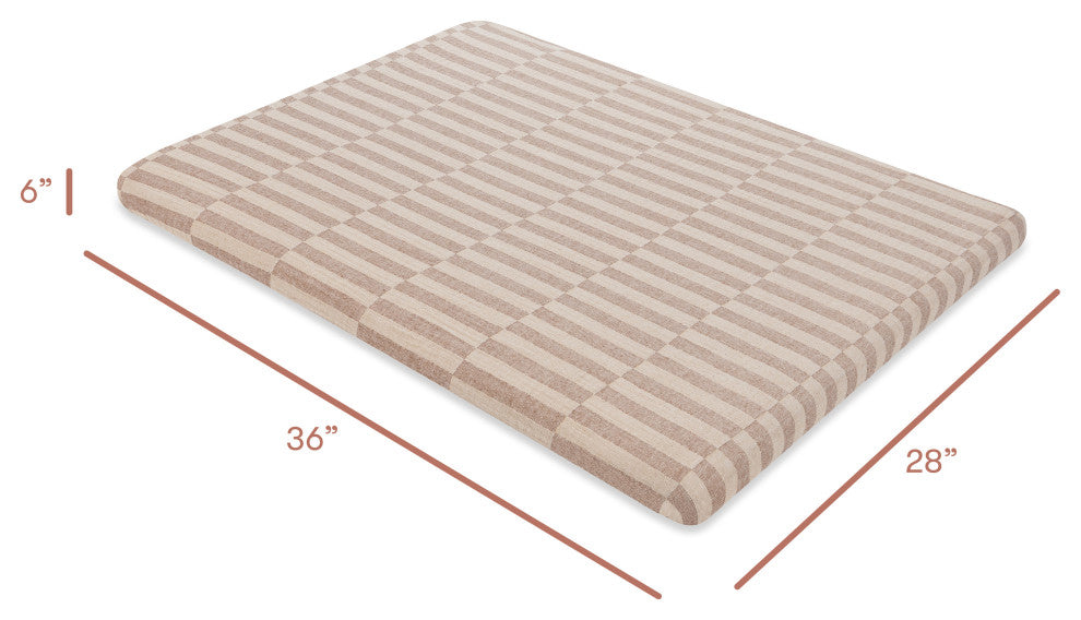 All-Stages Midi Crib Sheet, GOTS Certified Organic Muslin Cotton, Cocoa Stripe
