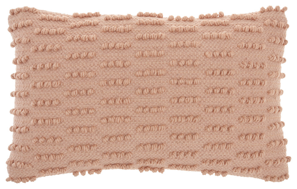 Mina Victory GC380 Throw Pillow, Blush, 12"X20"