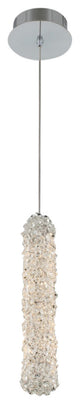 1 Light Modern Mini-Pendant by Allegri, Chrome, 14"