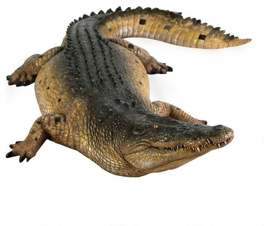Tropical Alligator Crocodile Home Garden Statue Sculpture