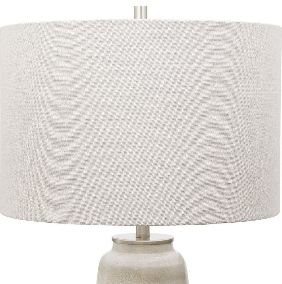 Uttermost Comanche White Crackle Table Lamp 28392-1